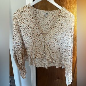 Amuse society crop blouse